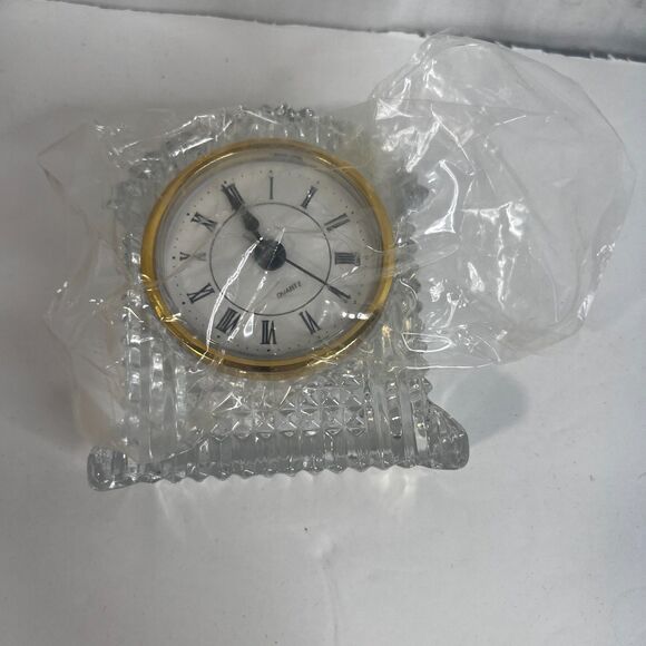 Imperial Crystal NEW 24% Lead Crystal Grandfather Clock 3.5" x 4" Desk Decor - Picture 7 of 11